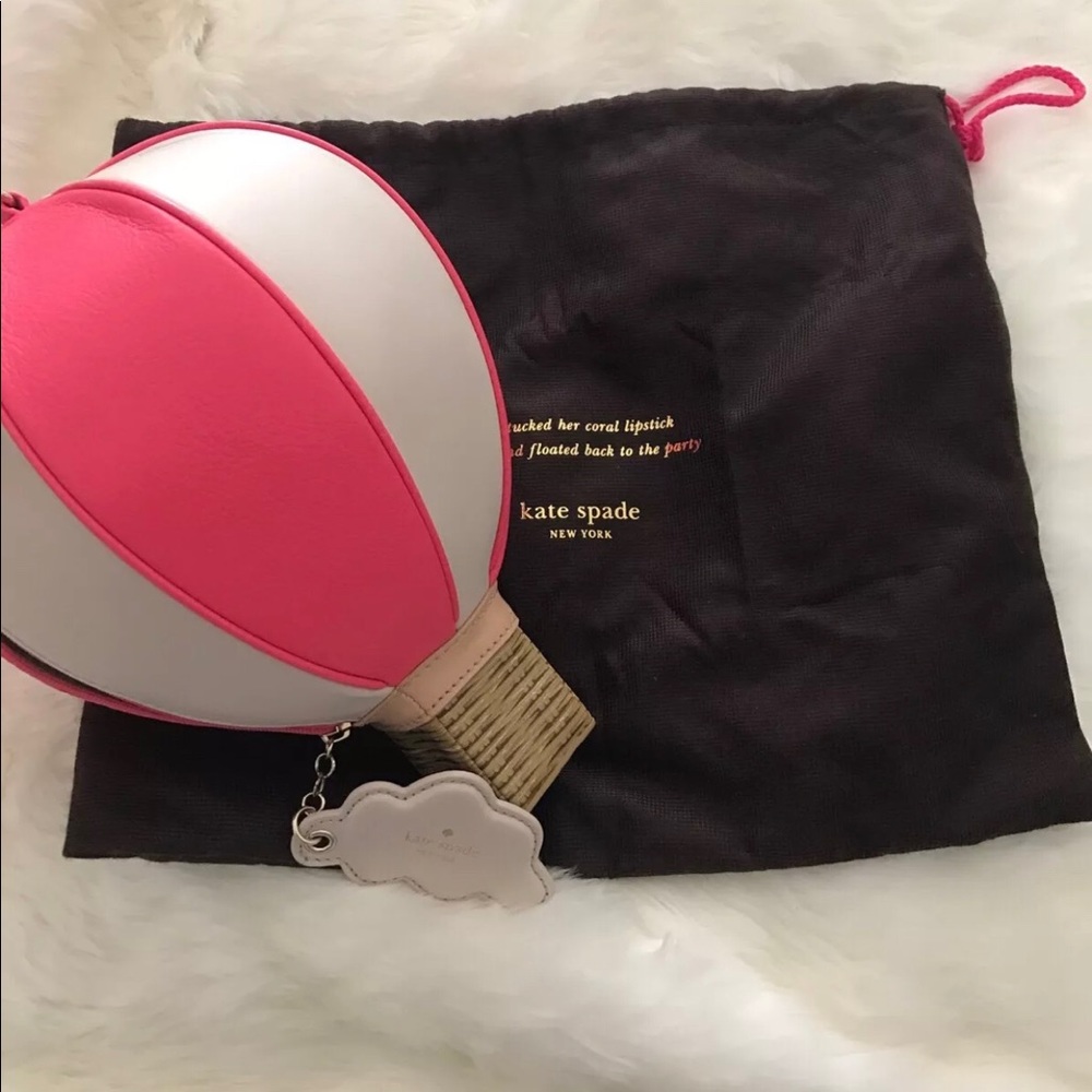Kate Spade ♠️Hot Pink Hot Air Balloon Bag Wristlet
